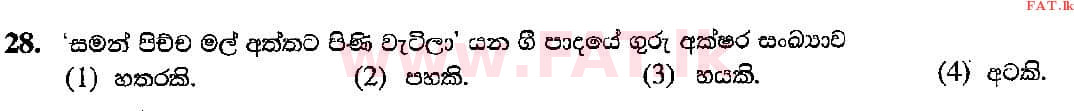 National Syllabus : Ordinary Level (O/L) Music (Oriental) - 2018 December - Paper I (සිංහල Medium) 28 1