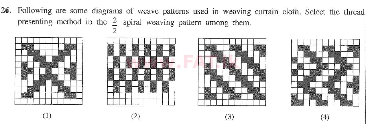 உள்ளூர் பாடத்திட்டம் : சாதாரண நிலை (சா/த) கலை மற்றும் கைவினை - 2020 மார்ச் - தாள்கள் I (English மொழிமூலம்) 26 1