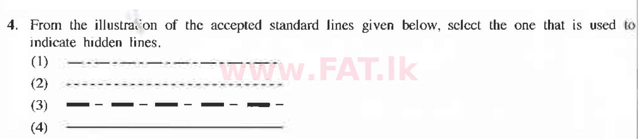 National Syllabus : Ordinary Level (O/L) Arts and Crafts - 2019 March - Paper I (English Medium) 4 1