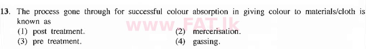 National Syllabus : Ordinary Level (O/L) Arts and Crafts - 2019 March - Paper I (English Medium) 13 1
