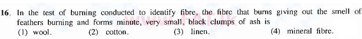 National Syllabus : Ordinary Level (O/L) Arts and Crafts - 2019 March - Paper I (English Medium) 16 1