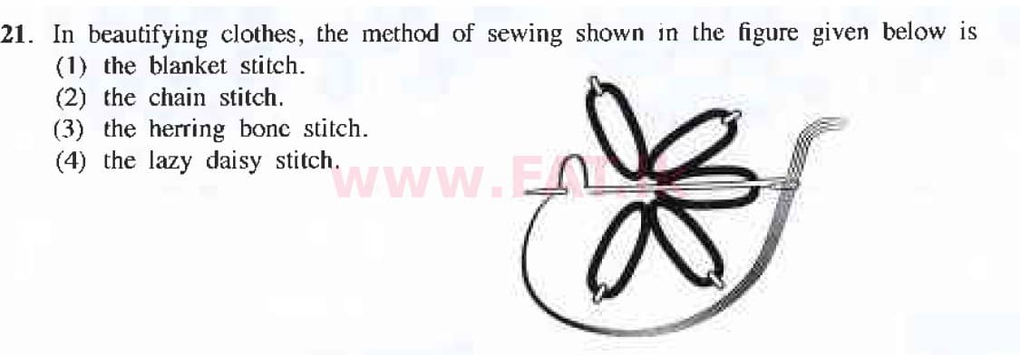 National Syllabus : Ordinary Level (O/L) Arts and Crafts - 2019 March - Paper I (English Medium) 21 1