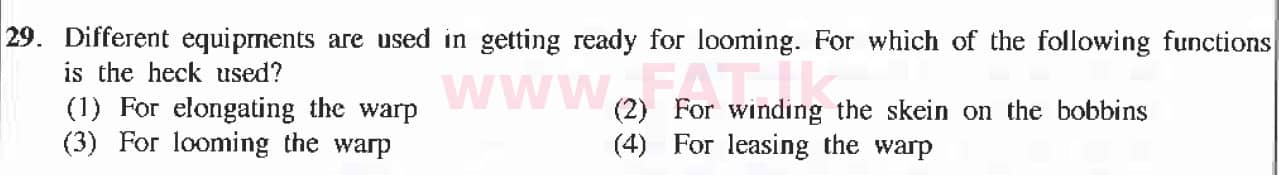 National Syllabus : Ordinary Level (O/L) Arts and Crafts - 2019 March - Paper I (English Medium) 29 1