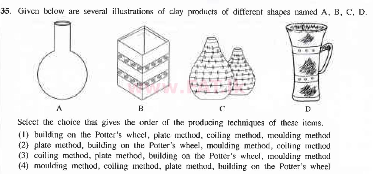 National Syllabus : Ordinary Level (O/L) Arts and Crafts - 2019 March - Paper I (English Medium) 35 1