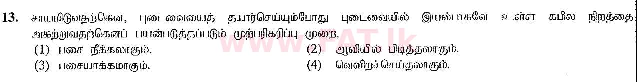 දේශීය විෂය නිර්දේශය : සාමාන්‍ය පෙළ (O/L) ශිල්ප කලා - 2016 දෙසැම්බර් - ප්‍රශ්න පත්‍රය I (தமிழ் මාධ්‍යය) 13 1