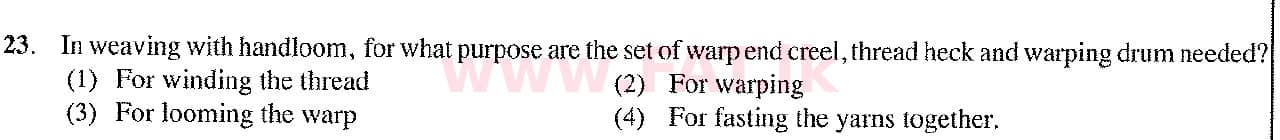 දේශීය විෂය නිර්දේශය : සාමාන්‍ය පෙළ (O/L) ශිල්ප කලා - 2017 දෙසැම්බර් - ප්‍රශ්න පත්‍රය I (English මාධ්‍යය) 23 1