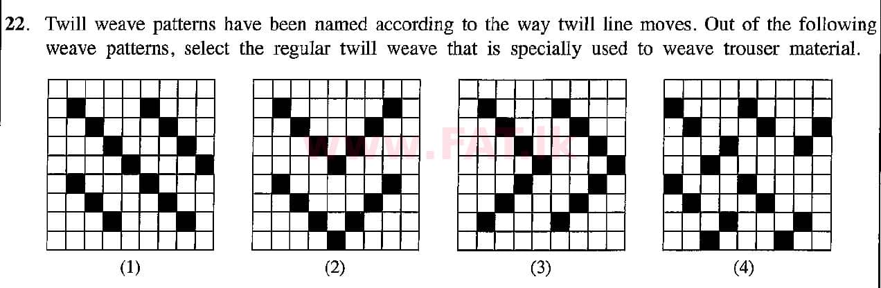 உள்ளூர் பாடத்திட்டம் : சாதாரண நிலை (சா/த) கலை மற்றும் கைவினை - 2018 டிசம்பர் - தாள்கள் I (English மொழிமூலம்) 22 1