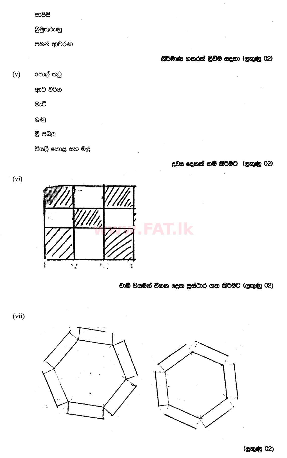 දේශීය විෂය නිර්දේශය : සාමාන්‍ය පෙළ (O/L) ශිල්ප කලා - 2018 දෙසැම්බර් - ප්‍රශ්න පත්‍රය II (සිංහල මාධ්‍යය) 1 5378
