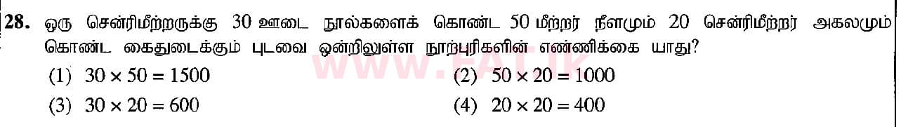 National Syllabus : Ordinary Level (O/L) Arts and Crafts - 2018 December - Paper I (தமிழ் Medium) 28 1