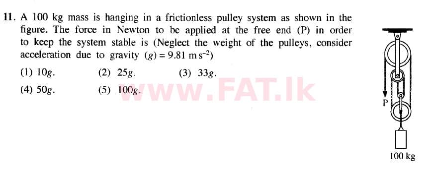 දේශීය විෂය නිර්දේශය : උසස් පෙළ (A/L) සිවිල් තාක්ෂණවේදය - 2020 ඔක්තෝබර් - ප්‍රශ්න පත්‍රය I (නව / පැරණි විෂය නිර්දේශය) (English මාධ්‍යය) 11 1