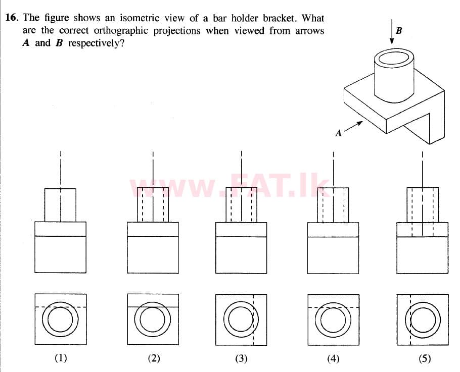 දේශීය විෂය නිර්දේශය : උසස් පෙළ (A/L) සිවිල් තාක්ෂණවේදය - 2020 ඔක්තෝබර් - ප්‍රශ්න පත්‍රය I (නව / පැරණි විෂය නිර්දේශය) (English මාධ්‍යය) 16 1