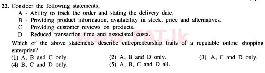 දේශීය විෂය නිර්දේශය : උසස් පෙළ (A/L) සිවිල් තාක්ෂණවේදය - 2020 ඔක්තෝබර් - ප්‍රශ්න පත්‍රය I (නව / පැරණි විෂය නිර්දේශය) (English මාධ්‍යය) 22 1