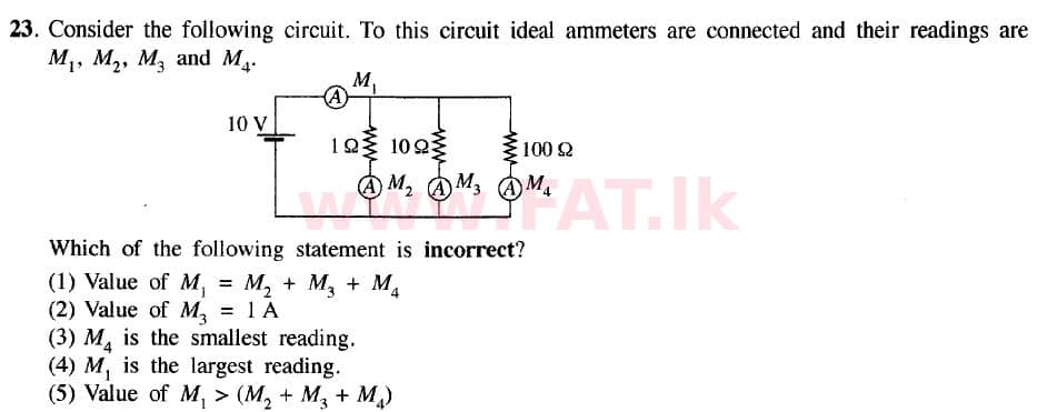 දේශීය විෂය නිර්දේශය : උසස් පෙළ (A/L) සිවිල් තාක්ෂණවේදය - 2020 ඔක්තෝබර් - ප්‍රශ්න පත්‍රය I (නව / පැරණි විෂය නිර්දේශය) (English මාධ්‍යය) 23 1