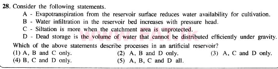 National Syllabus : Advanced Level (A/L) Civil Technology - 2020 October - Paper I (New / Old Syllabus) (English Medium) 28 1