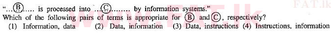 දේශීය විෂය නිර්දේශය : සාමාන්‍ය පෙළ (O/L) තොරතුරු හා සන්නිවේදන තාක්ෂණය (ICT) - 2010 දෙසැම්බර් - ප්‍රශ්න පත්‍රය I (English මාධ්‍යය) 2 1
