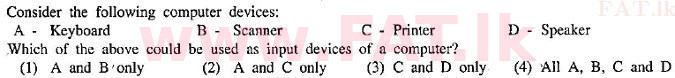 දේශීය විෂය නිර්දේශය : සාමාන්‍ය පෙළ (O/L) තොරතුරු හා සන්නිවේදන තාක්ෂණය (ICT) - 2010 දෙසැම්බර් - ප්‍රශ්න පත්‍රය I (English මාධ්‍යය) 3 1