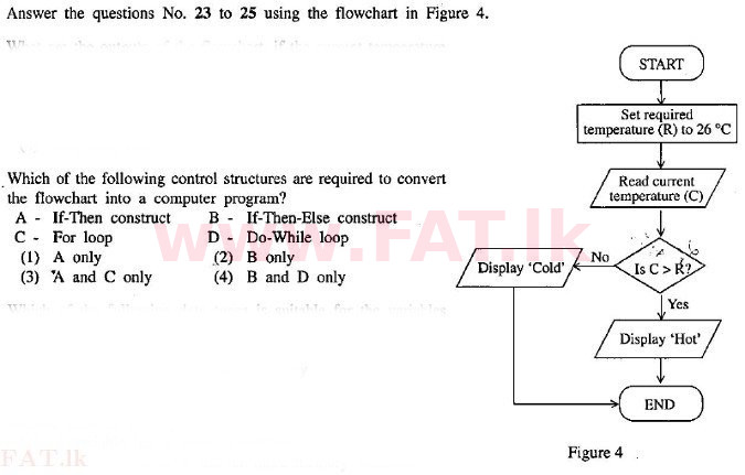 දේශීය විෂය නිර්දේශය : සාමාන්‍ය පෙළ (O/L) තොරතුරු හා සන්නිවේදන තාක්ෂණය (ICT) - 2010 දෙසැම්බර් - ප්‍රශ්න පත්‍රය I (English මාධ්‍යය) 24 1