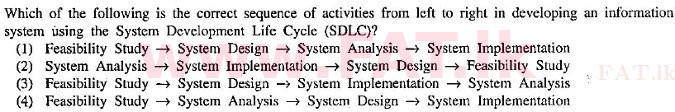 National Syllabus : Ordinary Level (O/L) Information & Communication Technology ICT - 2010 December - Paper I (English Medium) 29 1