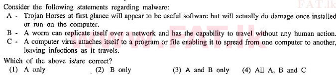 දේශීය විෂය නිර්දේශය : සාමාන්‍ය පෙළ (O/L) තොරතුරු හා සන්නිවේදන තාක්ෂණය (ICT) - 2010 දෙසැම්බර් - ප්‍රශ්න පත්‍රය I (English මාධ්‍යය) 39 1