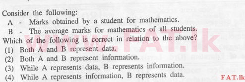 දේශීය විෂය නිර්දේශය : සාමාන්‍ය පෙළ (O/L) තොරතුරු හා සන්නිවේදන තාක්ෂණය (ICT) - 2012 දෙසැම්බර් - ප්‍රශ්න පත්‍රය I (English මාධ්‍යය) 11 1