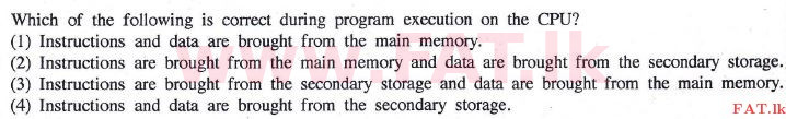 දේශීය විෂය නිර්දේශය : සාමාන්‍ය පෙළ (O/L) තොරතුරු හා සන්නිවේදන තාක්ෂණය (ICT) - 2014 දෙසැම්බර් - ප්‍රශ්න පත්‍රය I (English මාධ්‍යය) 3 1