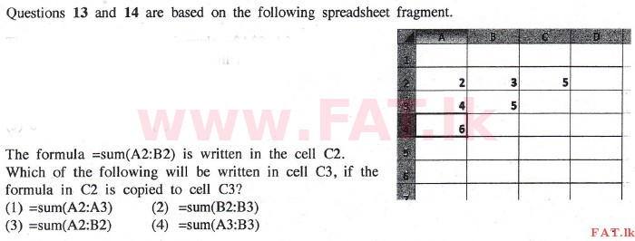 உள்ளூர் பாடத்திட்டம் : சாதாரண நிலை (சா/த) தகவல் தொடர்பாடல் தொழில்நுட்பம் - 2014 டிசம்பர் - தாள்கள் I (English மொழிமூலம்) 14 1