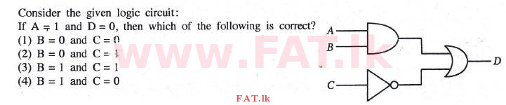 දේශීය විෂය නිර්දේශය : සාමාන්‍ය පෙළ (O/L) තොරතුරු හා සන්නිවේදන තාක්ෂණය (ICT) - 2014 දෙසැම්බර් - ප්‍රශ්න පත්‍රය I (English මාධ්‍යය) 23 1