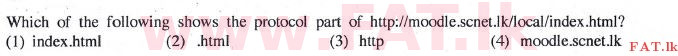 දේශීය විෂය නිර්දේශය : සාමාන්‍ය පෙළ (O/L) තොරතුරු හා සන්නිවේදන තාක්ෂණය (ICT) - 2014 දෙසැම්බර් - ප්‍රශ්න පත්‍රය I (English මාධ්‍යය) 30 1