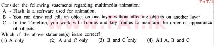 National Syllabus : Ordinary Level (O/L) Information & Communication Technology ICT - 2014 December - Paper I (English Medium) 34 1