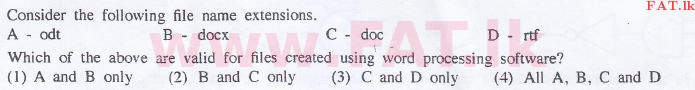 உள்ளூர் பாடத்திட்டம் : சாதாரண நிலை (சா/த) தகவல் தொடர்பாடல் தொழில்நுட்பம் - 2015 டிசம்பர் - தாள்கள் I (English மொழிமூலம்) 13 1