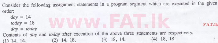 உள்ளூர் பாடத்திட்டம் : சாதாரண நிலை (சா/த) தகவல் தொடர்பாடல் தொழில்நுட்பம் - 2015 டிசம்பர் - தாள்கள் I (English மொழிமூலம்) 24 1