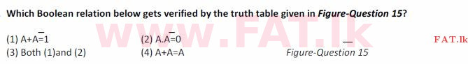 දේශීය විෂය නිර්දේශය : සාමාන්‍ය පෙළ (O/L) තොරතුරු හා සන්නිවේදන තාක්ෂණය (ICT) - 2008 දෙසැම්බර් - ප්‍රශ්න පත්‍රය I (English මාධ්‍යය) 15 1