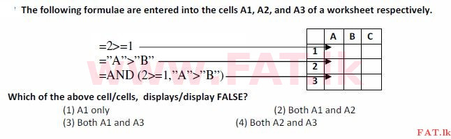 உள்ளூர் பாடத்திட்டம் : சாதாரண நிலை (சா/த) தகவல் தொடர்பாடல் தொழில்நுட்பம் - 2008 டிசம்பர் - தாள்கள் I (English மொழிமூலம்) 23 1