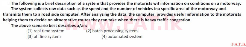 உள்ளூர் பாடத்திட்டம் : சாதாரண நிலை (சா/த) தகவல் தொடர்பாடல் தொழில்நுட்பம் - 2008 டிசம்பர் - தாள்கள் I (English மொழிமூலம்) 31 1
