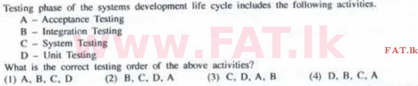 உள்ளூர் பாடத்திட்டம் : சாதாரண நிலை (சா/த) தகவல் தொடர்பாடல் தொழில்நுட்பம் - 2016 டிசம்பர் - தாள்கள் I (English மொழிமூலம்) 16 1