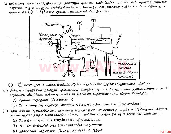 දේශීය විෂය නිර්දේශය : සාමාන්‍ය පෙළ (O/L) තොරතුරු හා සන්නිවේදන තාක්ෂණය (ICT) - 2013 දෙසැම්බර් - ප්‍රශ්න පත්‍රය II (தமிழ் මාධ්‍යය) 6 1