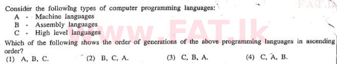 உள்ளூர் பாடத்திட்டம் : சாதாரண நிலை (சா/த) தகவல் தொடர்பாடல் தொழில்நுட்பம் - 2011 டிசம்பர் - தாள்கள் I (English மொழிமூலம்) 26 1