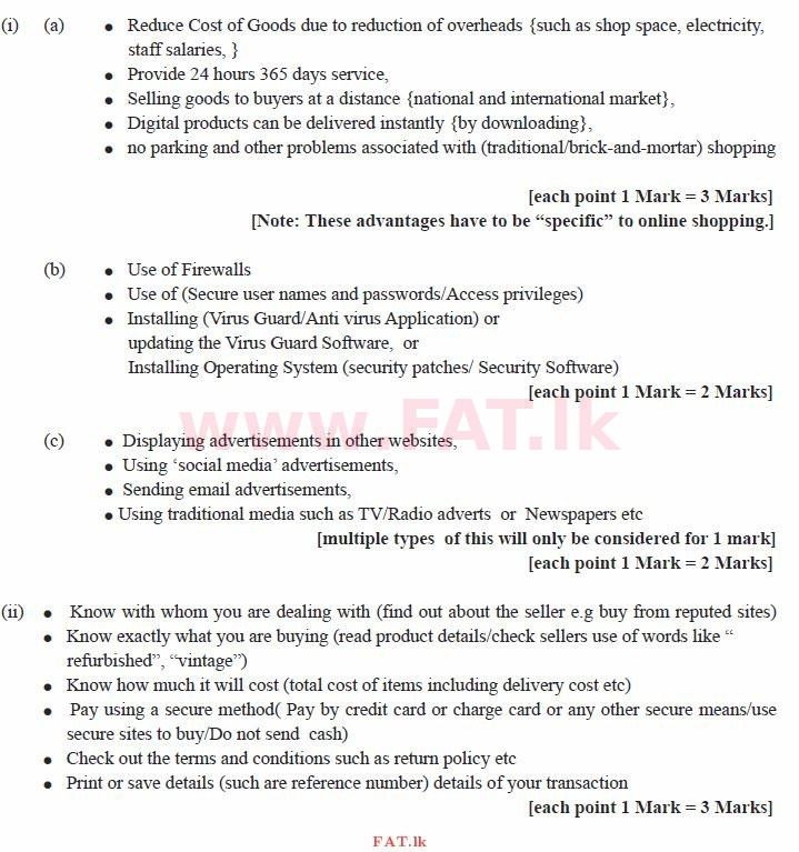 உள்ளூர் பாடத்திட்டம் : சாதாரண நிலை (சா/த) தகவல் தொடர்பாடல் தொழில்நுட்பம் - 2011 டிசம்பர் - தாள்கள் II (English மொழிமூலம்) 6 1995