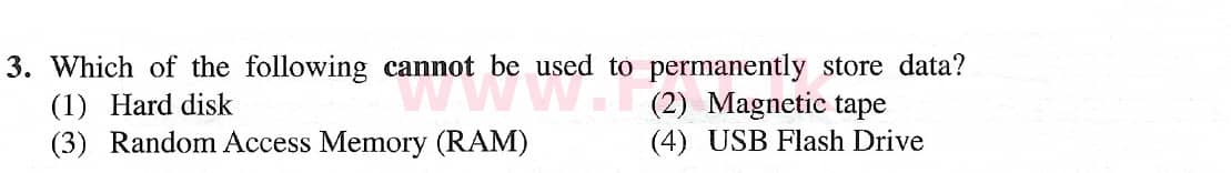National Syllabus : Ordinary Level (O/L) Information & Communication Technology ICT - 2021 May - Paper I (English Medium) 3 1