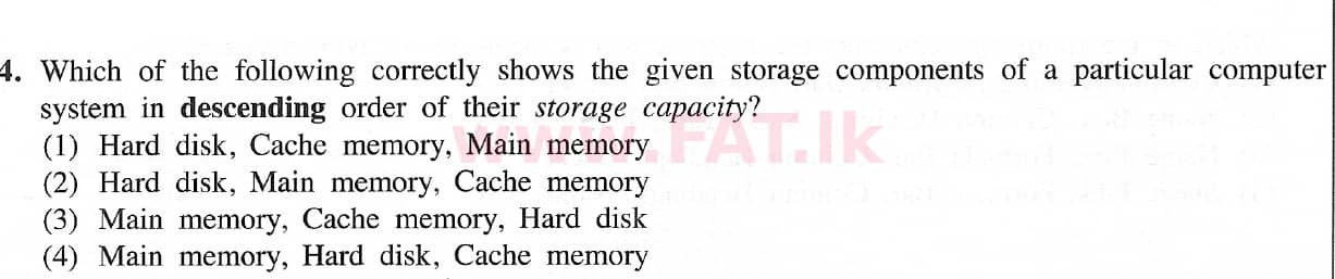 National Syllabus : Ordinary Level (O/L) Information & Communication Technology ICT - 2021 May - Paper I (English Medium) 4 1