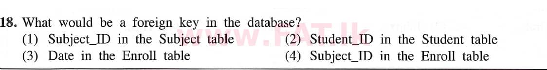 உள்ளூர் பாடத்திட்டம் : சாதாரண நிலை (சா/த) தகவல் தொடர்பாடல் தொழில்நுட்பம் - 2021 மே - தாள்கள் I (English மொழிமூலம்) 18 2