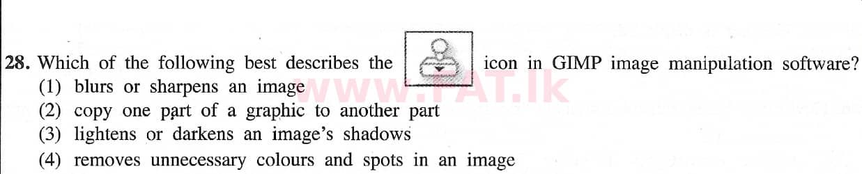 National Syllabus : Ordinary Level (O/L) Information & Communication Technology ICT - 2021 May - Paper I (English Medium) 28 1