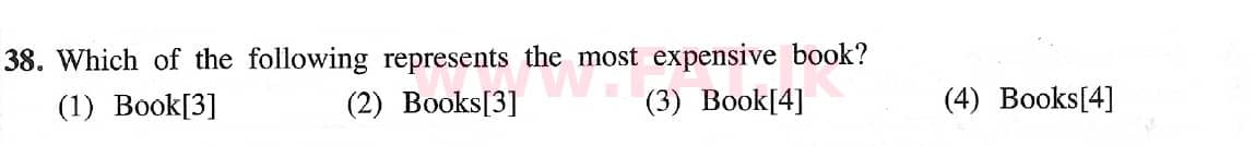 National Syllabus : Ordinary Level (O/L) Information & Communication Technology ICT - 2021 May - Paper I (English Medium) 38 2