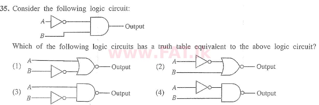 දේශීය විෂය නිර්දේශය : සාමාන්‍ය පෙළ (O/L) තොරතුරු හා සන්නිවේදන තාක්ෂණය (ICT) - 2020 මාර්තු - ප්‍රශ්න පත්‍රය I (English මාධ්‍යය) 35 1
