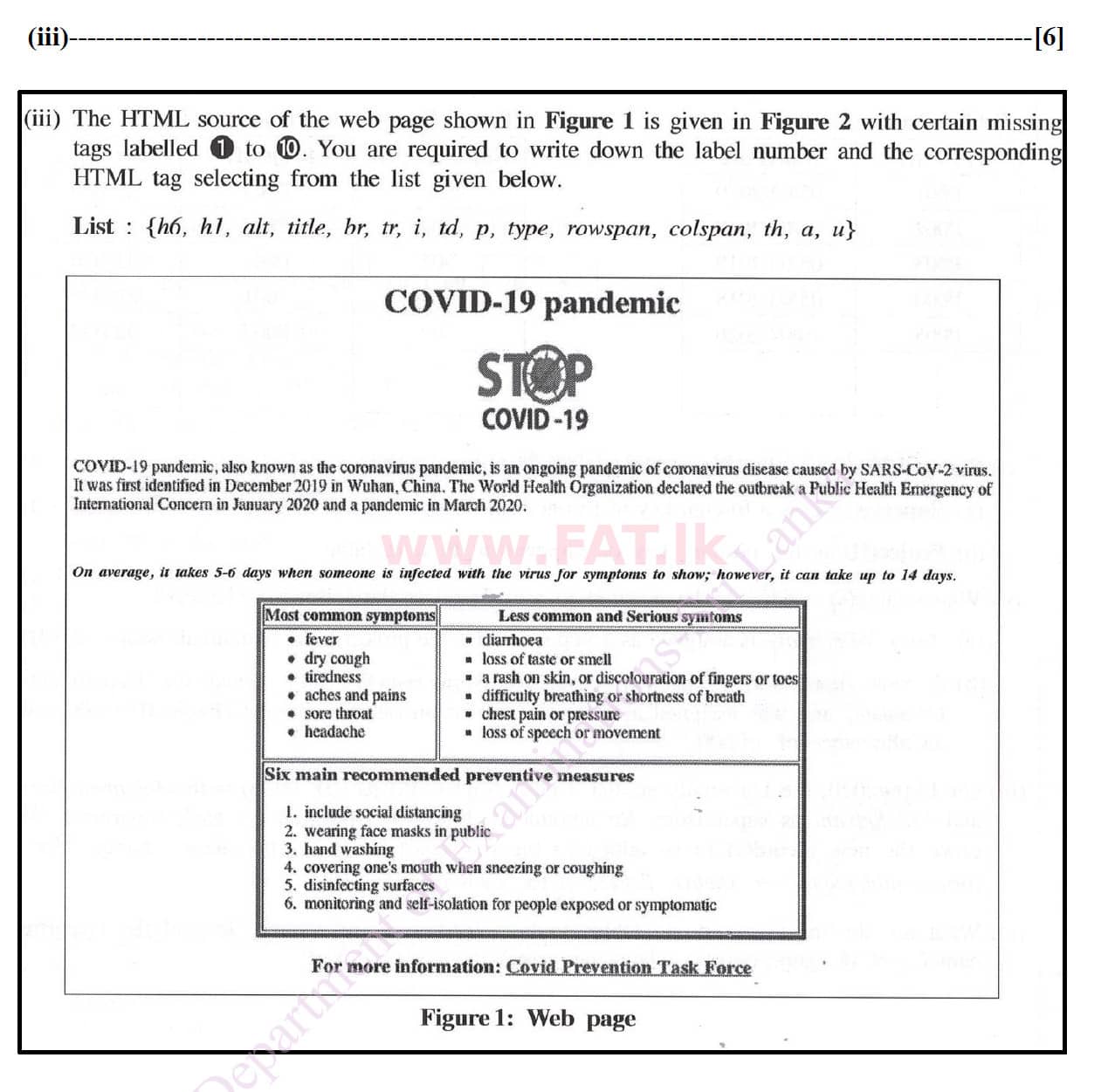 National Syllabus : Ordinary Level (O/L) Information & Communication Technology ICT - 2020 March - Paper II (English Medium) 4 4920