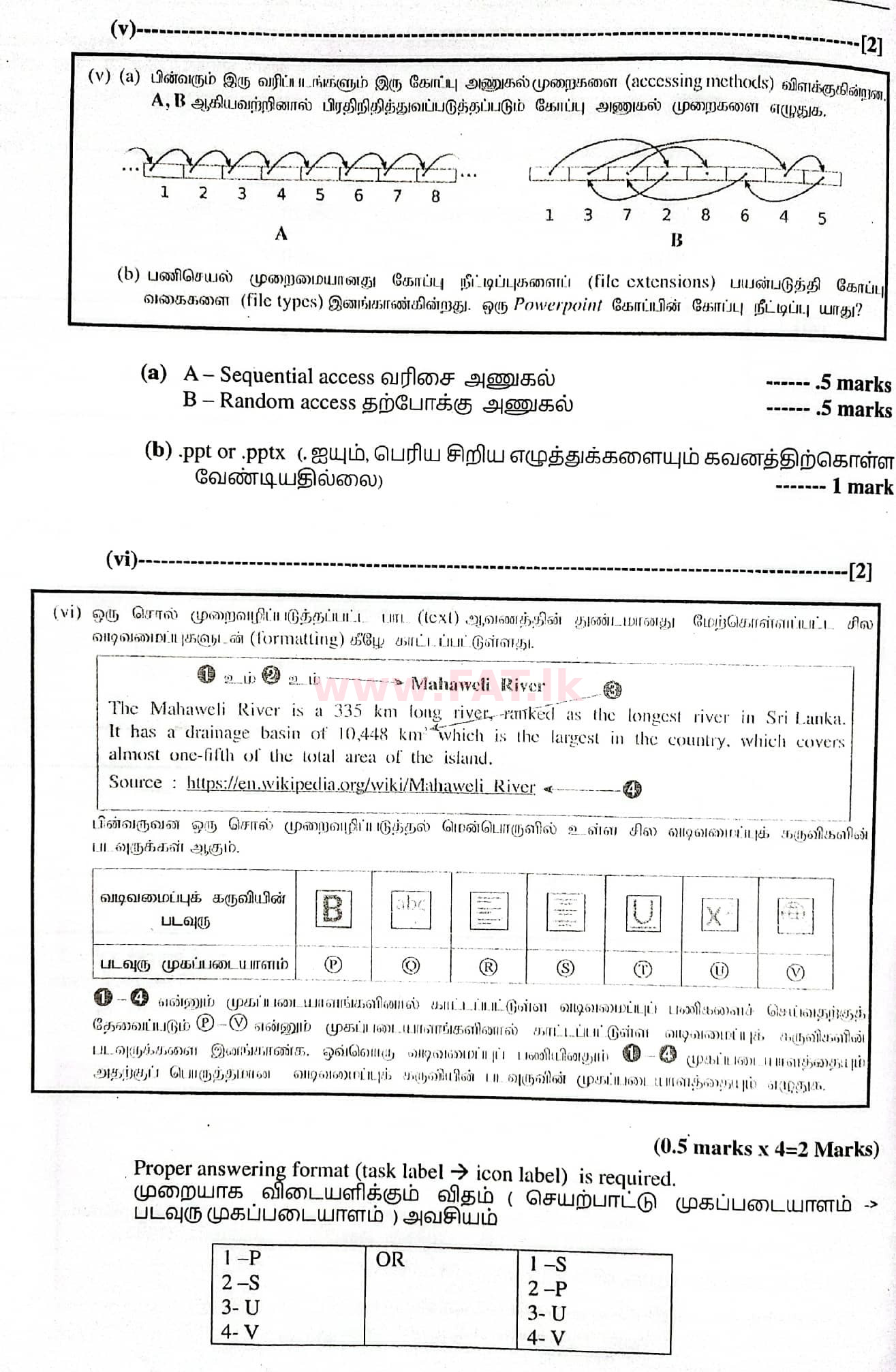 දේශීය විෂය නිර්දේශය : සාමාන්‍ය පෙළ (O/L) තොරතුරු හා සන්නිවේදන තාක්ෂණය (ICT) - 2020 මාර්තු - ප්‍රශ්න පත්‍රය II (தமிழ் මාධ්‍යය) 1 4963