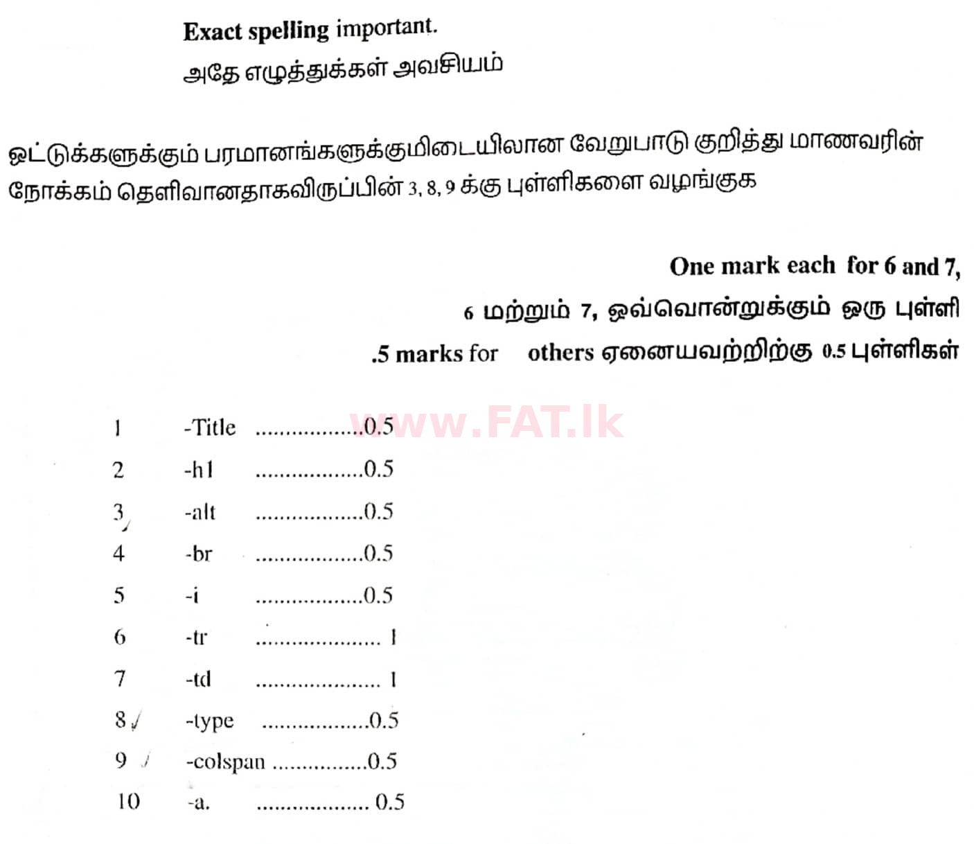 දේශීය විෂය නිර්දේශය : සාමාන්‍ය පෙළ (O/L) තොරතුරු හා සන්නිවේදන තාක්ෂණය (ICT) - 2020 මාර්තු - ප්‍රශ්න පත්‍රය II (தமிழ் මාධ්‍යය) 4 4975