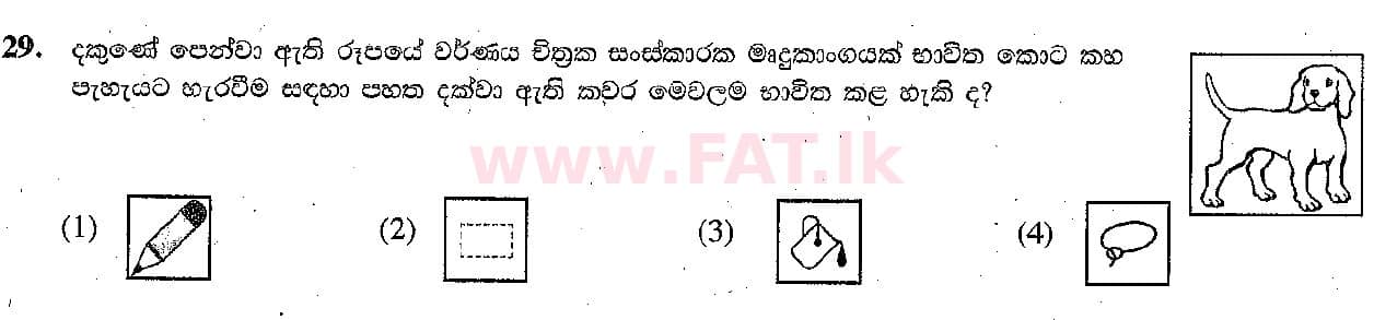 දේශීය විෂය නිර්දේශය : සාමාන්‍ය පෙළ (O/L) තොරතුරු හා සන්නිවේදන තාක්ෂණය (ICT) - 2018 දෙසැම්බර් - ප්‍රශ්න පත්‍රය I (සිංහල මාධ්‍යය) 29 1