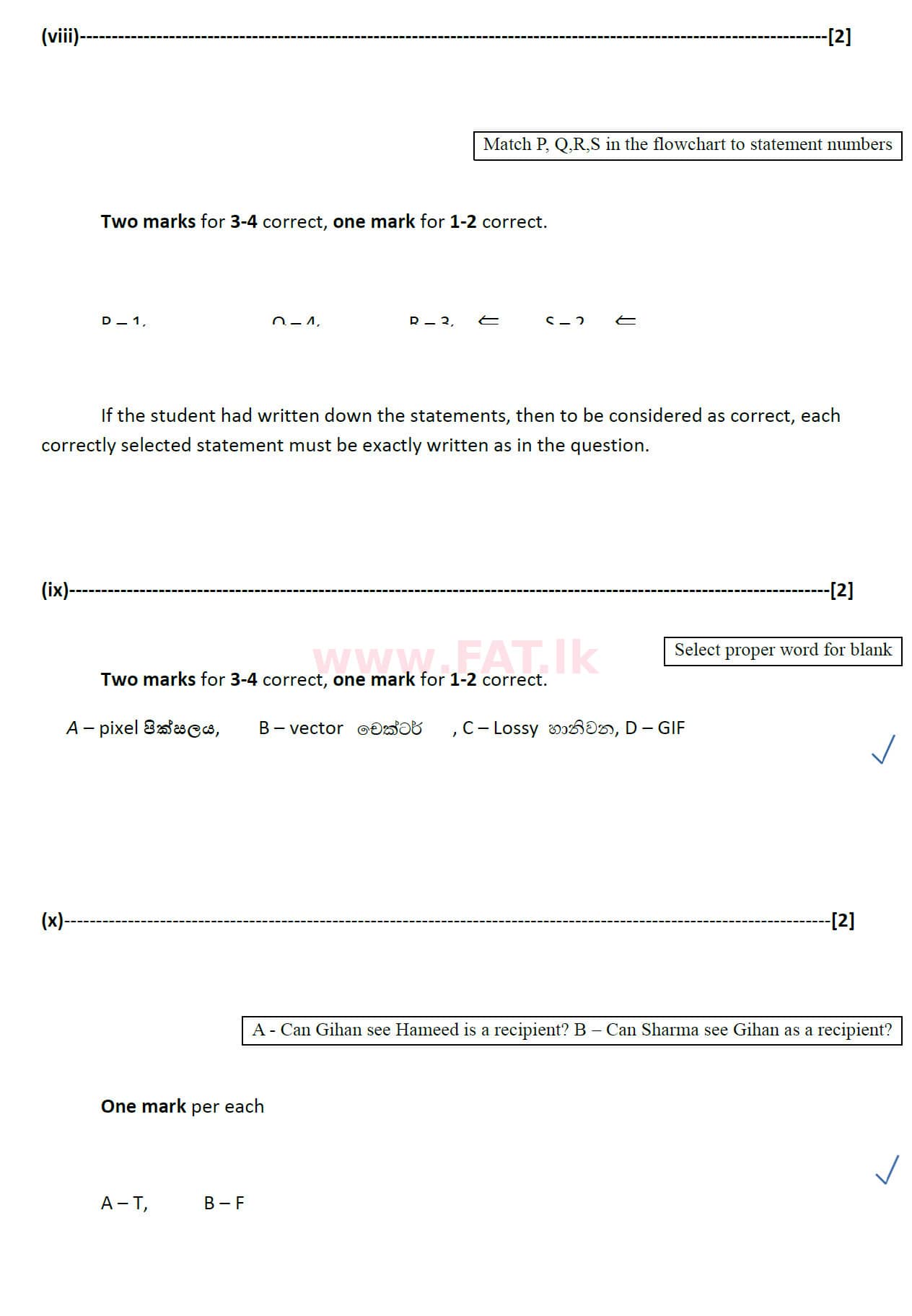 உள்ளூர் பாடத்திட்டம் : சாதாரண நிலை (சா/த) தகவல் தொடர்பாடல் தொழில்நுட்பம் - 2019 டிசம்பர் - தாள்கள் II (සිංහල மொழிமூலம்) 1 5004