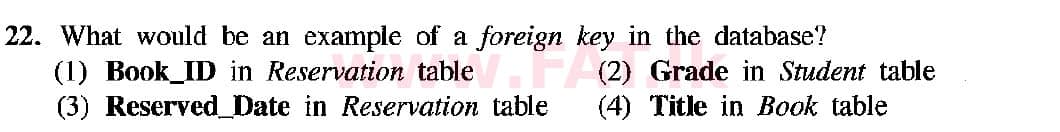 உள்ளூர் பாடத்திட்டம் : சாதாரண நிலை (சா/த) தகவல் தொடர்பாடல் தொழில்நுட்பம் - 2019 டிசம்பர் - தாள்கள் I (English மொழிமூலம்) 22 2